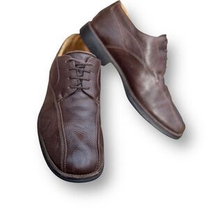 Brown Leather Oxford Dress Shoes Business Casual Size 10.5 Versatile Effortless